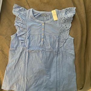 Loft size medium eyelet short sleeve